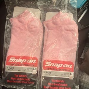 Two pairs of Snap on low profile socks